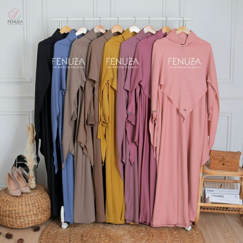 EMELLY DRESS ORI BY FENUZA | GAMIS SYAR'I PREMIUM