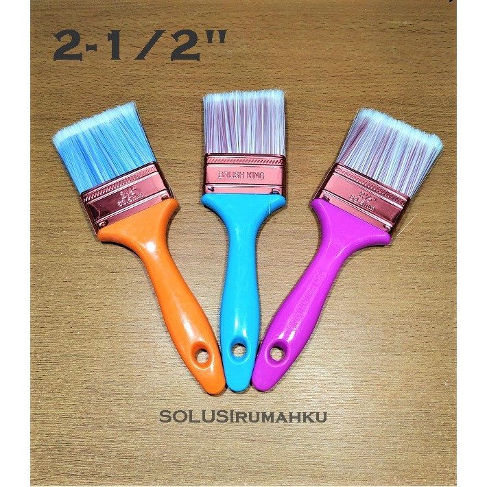 

KUAS NYLON 2.5" TEBAL HALUS / KOAS CAT 2.5 INCH BRUSH KING NILON 6 CM SRNew655