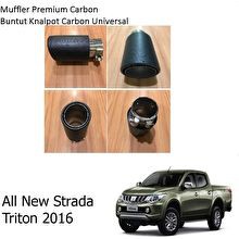 Muffler Knalpot Mobil Carbon Buntut Knalpot Ukuran Besar All New Strada