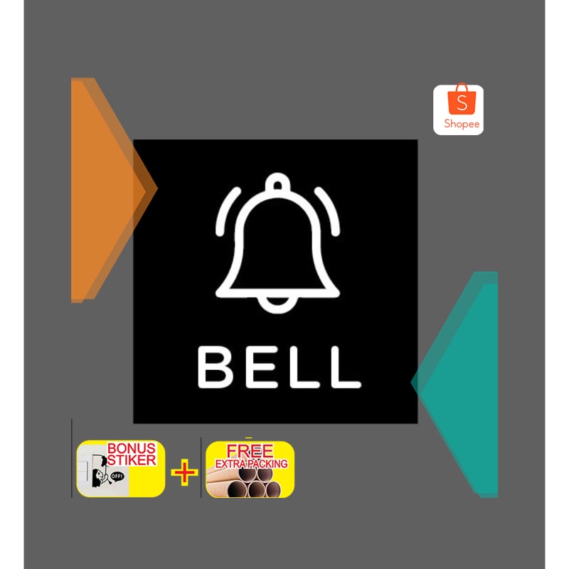 

Promo Sign Bell Acrylic/Papan petunjuk bell/Sign Board/Akrilik Sign Bell Keren