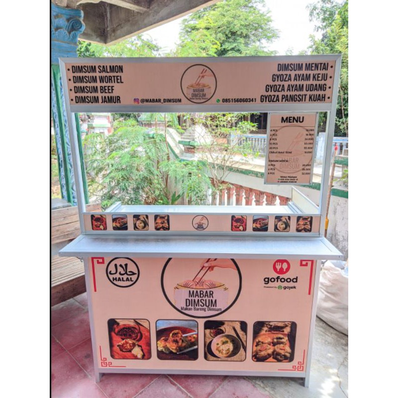 Booth portable jumbo pintu