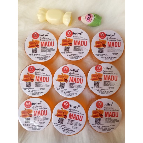 sabun madu boliya transparant soap BPOM