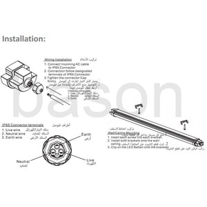 PHILIPS WT007C LED 16W 1100lm 4000K Neutral White IP65 - Waterproof