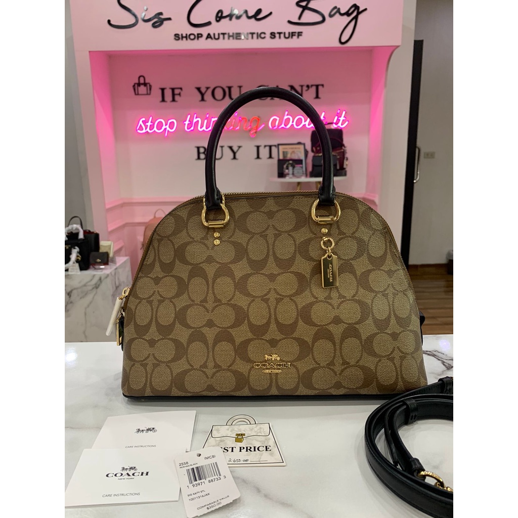 Preloved Coach Katy Khaki Black