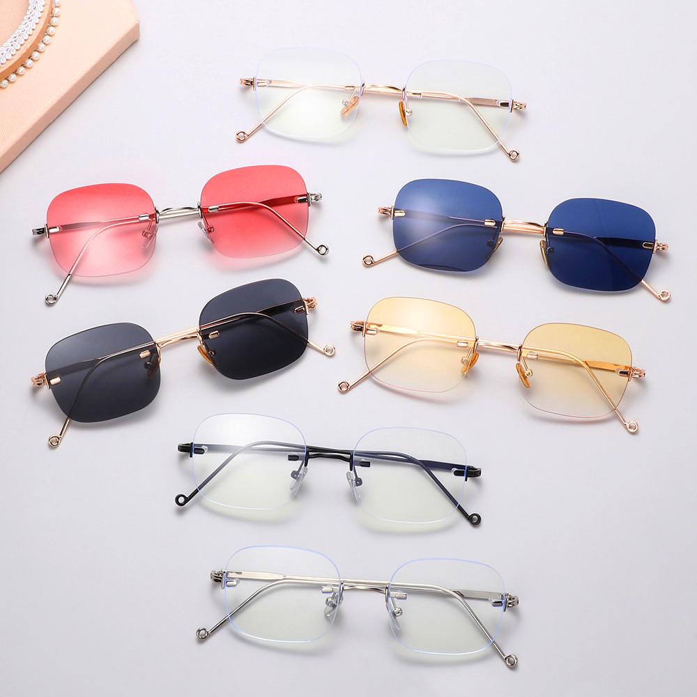 Lily Kacamata Hitam Untuk Wanita Streetwear Aksesoris Trendi Fashion Eyewear Small Square Sun Glasses