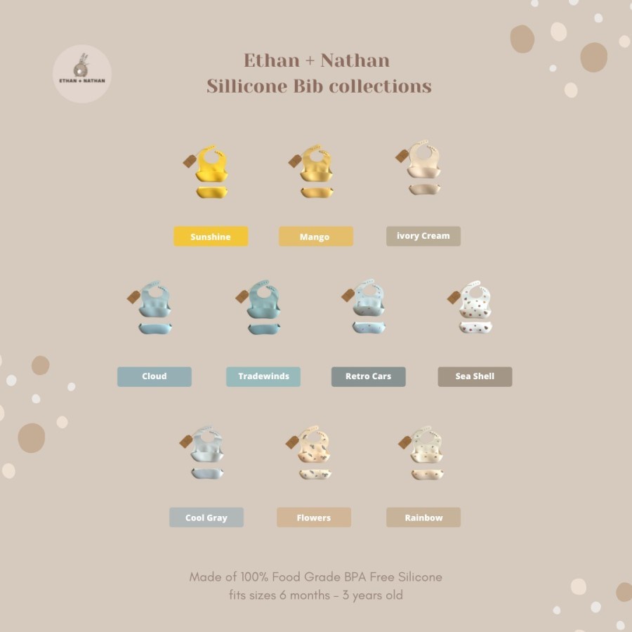 ETHAN + NATHAN SILICONE BIB