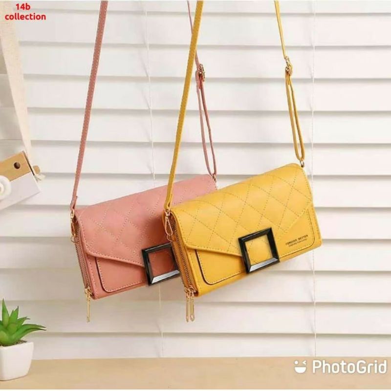 MOEZHA_ Tas Selempang Wanita Tas Kulit Dompet Handbag Tebal Cewek Multifungsi FY C270-7