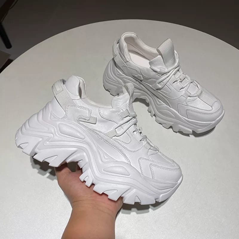 Sneakers Sepatu Kasual Wanita Chunky Zapatillas (P002)