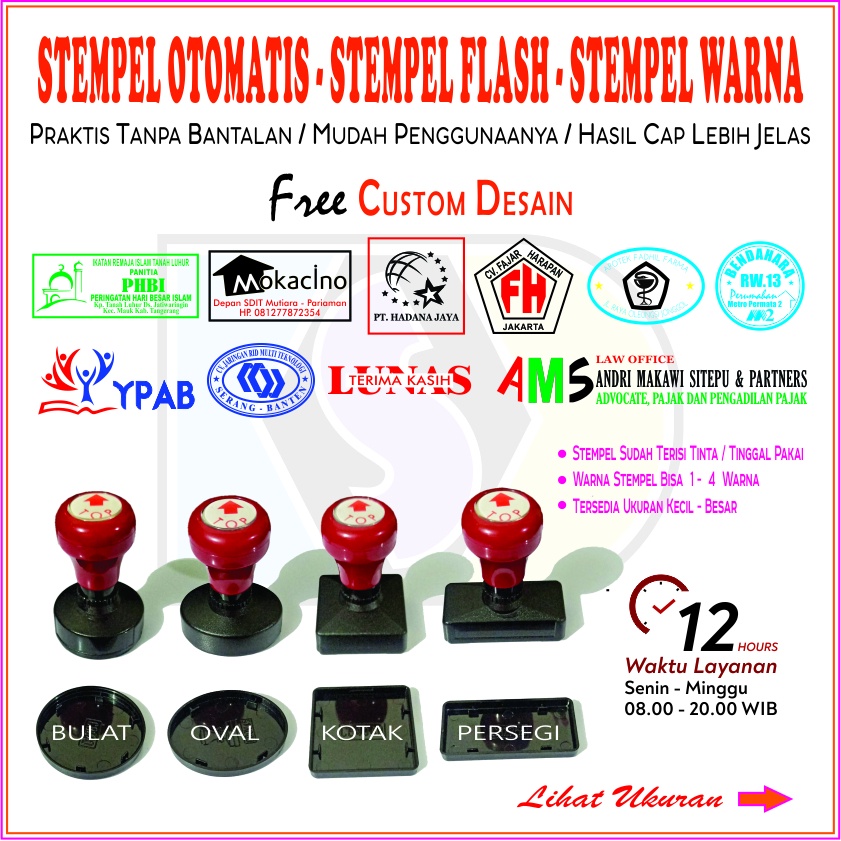 

STEMPEL FLASH WARNA OTOMATIS