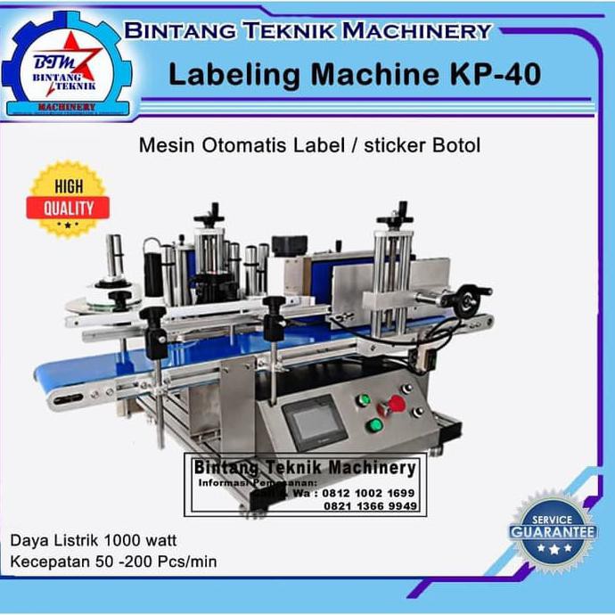 Jual Mesin Labeling Botol Sticker Label Botol Otomatis Type KP-40 ...