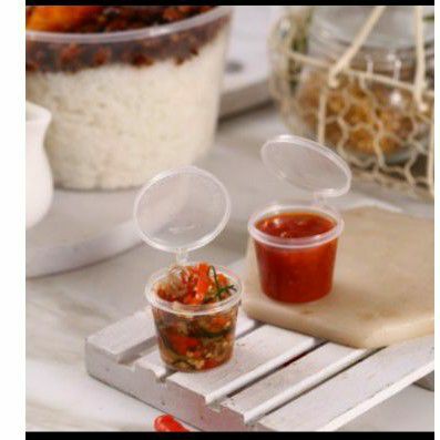 Tempat Saos Plastik uk 25 ML | Wadah Saos Food Grade uk 25 ML