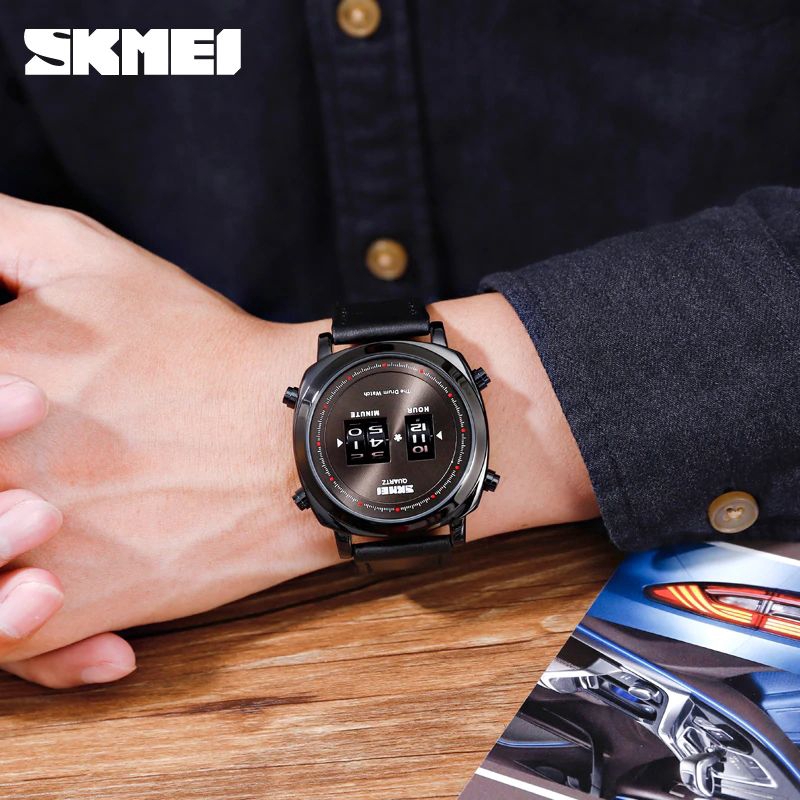 SKMEI 1519 Jam Tangan Pria Rolling Drum WK-SBY