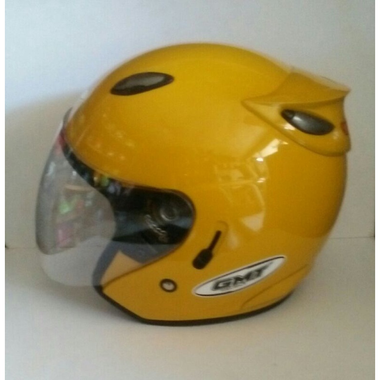 HELM MOTOR DOUBLE VISOR HELM HALF FACE HELM WARNA KUNING HELM DEWASA HELM PRIA WANITA HELM COWOK CEWEK HELM SNI HELEM MOTOR HELM ORIGINAL