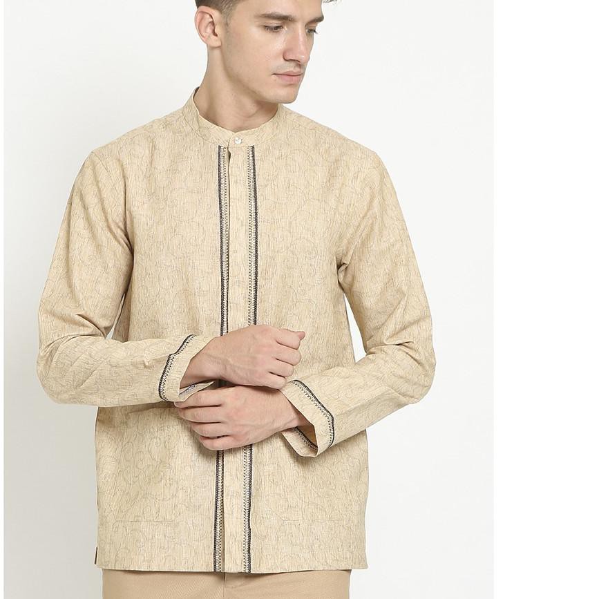 GJI JOBB TANUF BAJU KOKO LINEN LOOK - KHAKI 