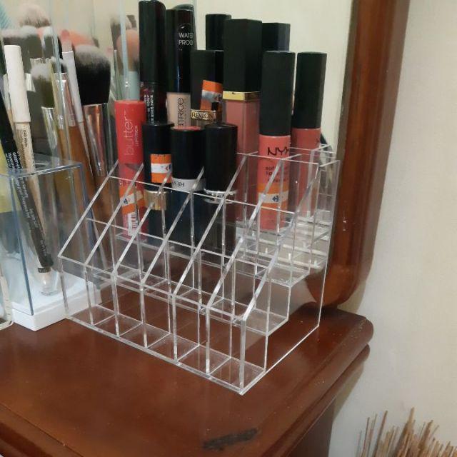 Tempat Lipstik Akrilik,acrylic Display Uk Kotak 2x2cm Isi 24