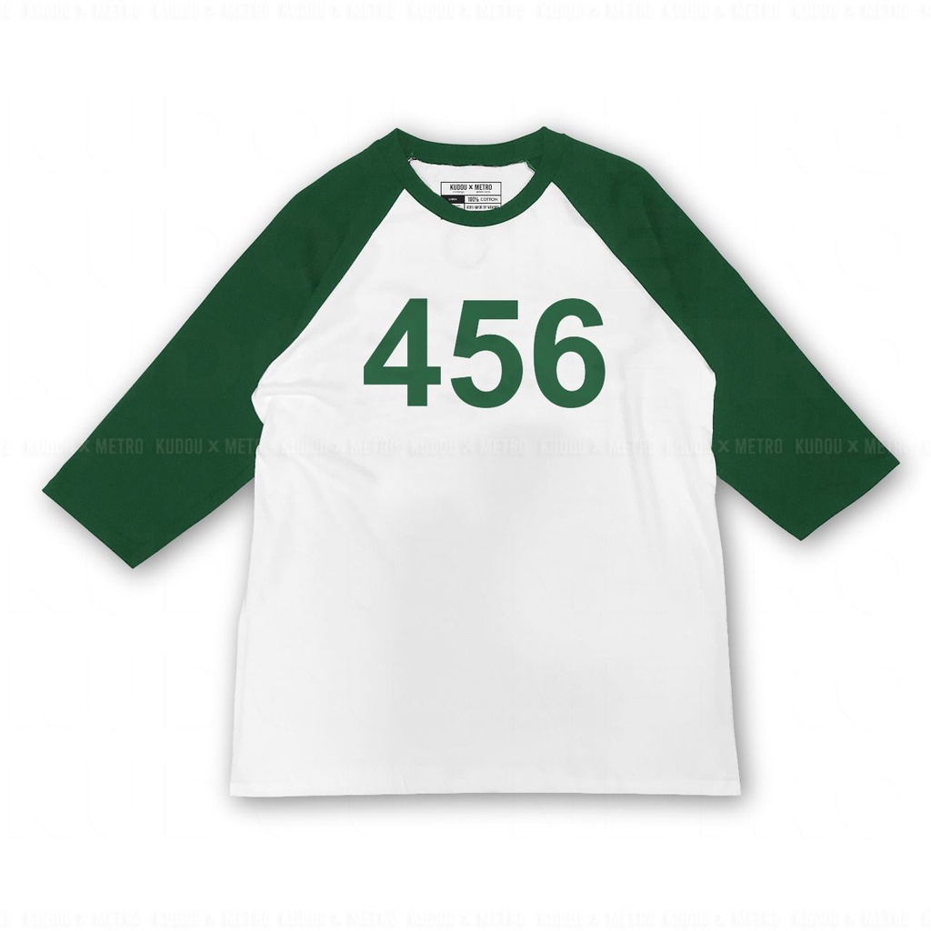 Kaos Raglan Pemain Squid Game ( Bisa request nomor )  DRAMA SQUID GAME EPISODES