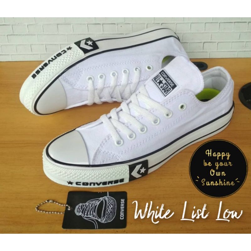 SEPATU SNEAKERS CONVERS PRIA ALL STAR FULL HITAM PUTIH SEPATU SEKOLAH PREMIUM VIETNAM