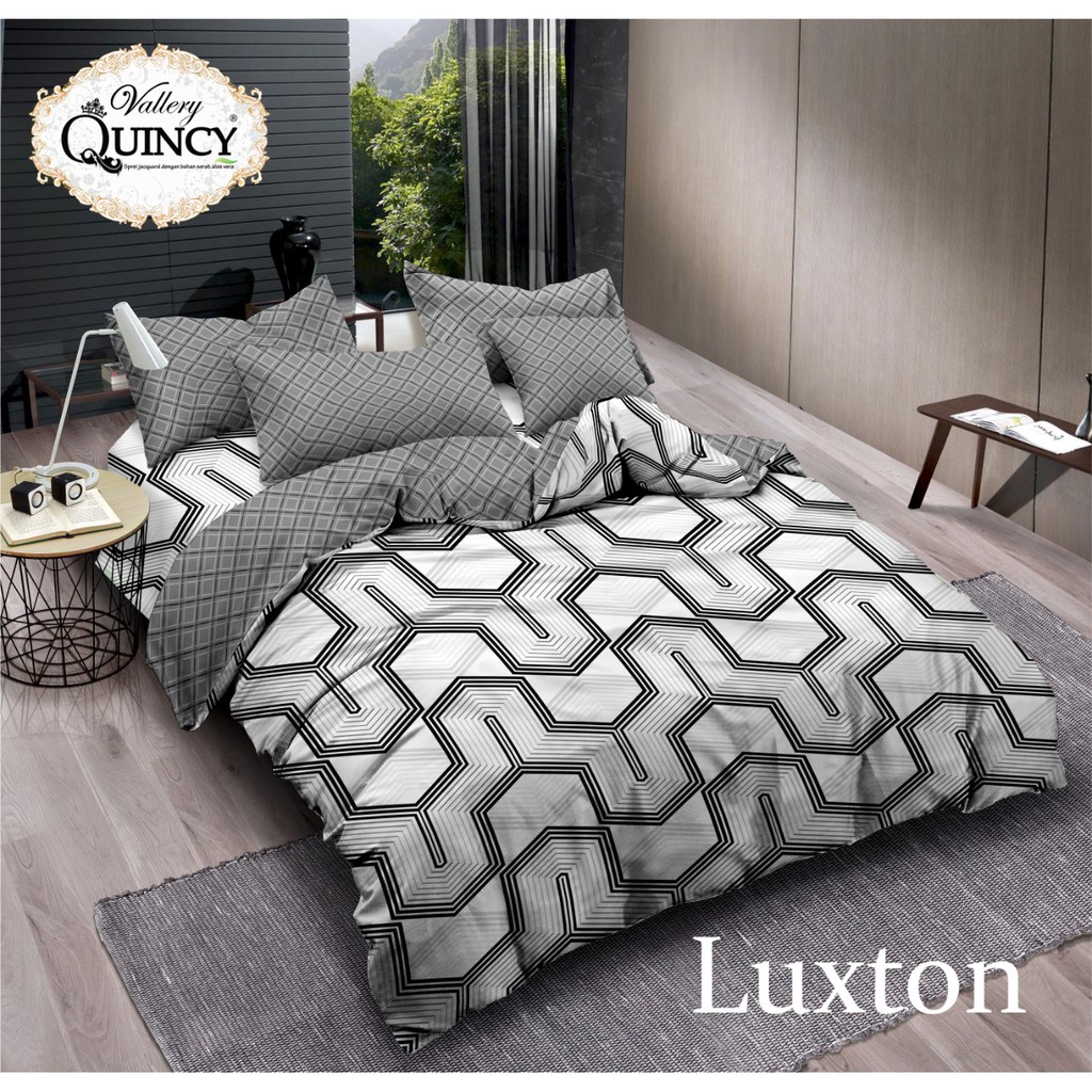 QUINCY VALLERY Sprei Tinggi 30 180x200 / 160x200 motif Aquatic Beryl Grisella Jihan Parker Haysel Lyra Monzula Vega - SP 180 160 T30 TBT