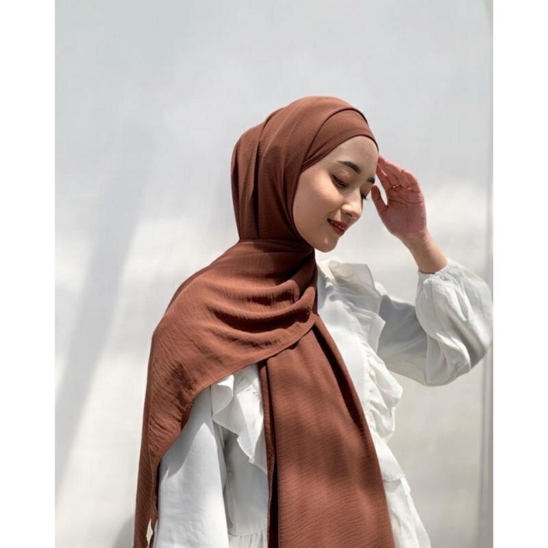 PASHMINA CRINCLE AIRFLOW PREMIUM | JILBAB PASMINA TERBARU