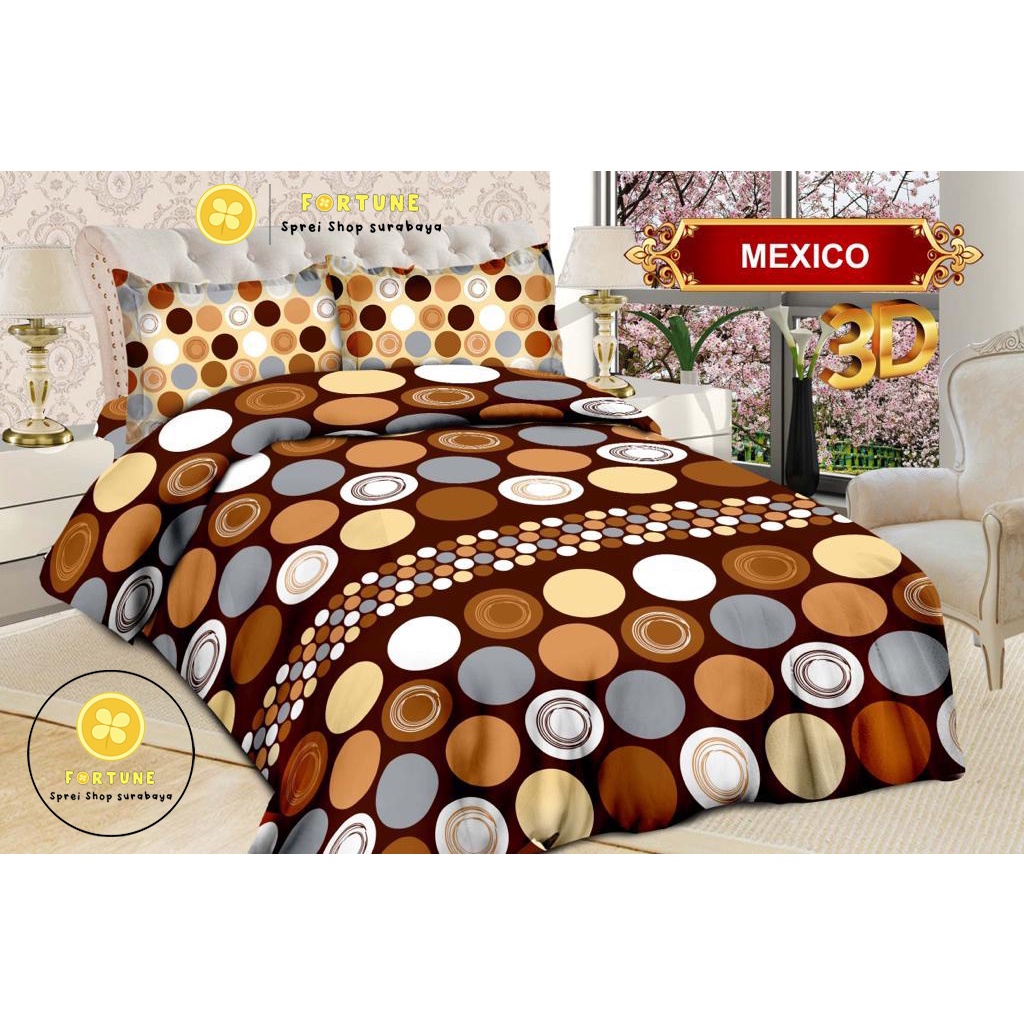 Sprei BONITA Motif Terbaru Minimalis 3D Disperse (BISA COD)