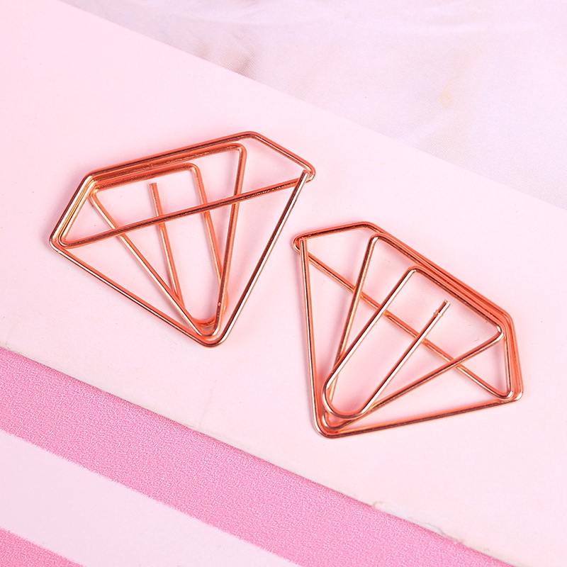 Klip Warna Rose Gold untuk Pembatas Buku / Scrapbook