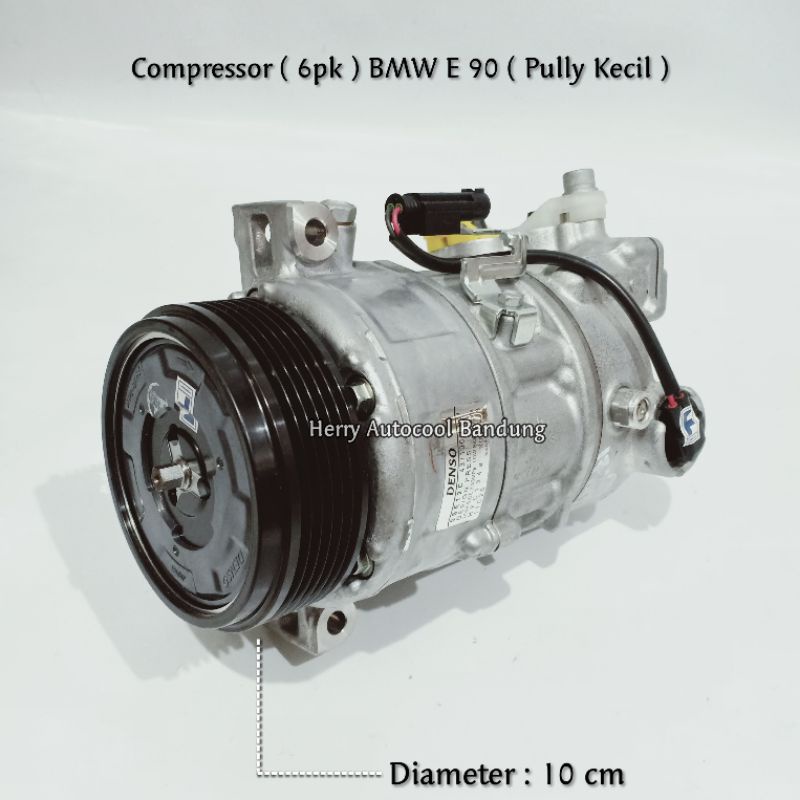 Compressor Ac Mobil BMW E 90 Pully Kecil Original