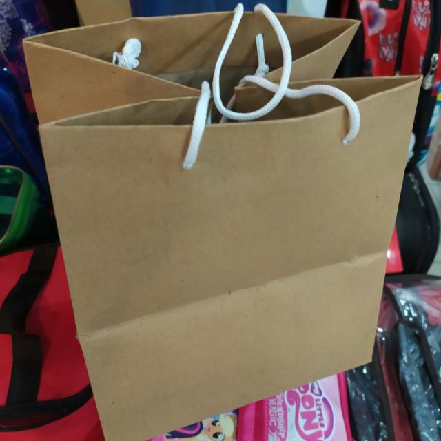 

Paper bag nasi box terlaris dan termurah isi 12pcs/tumpen mini