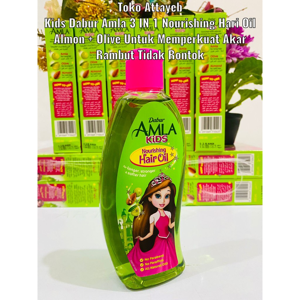 Dabur Amla Kids Nourishing Hari Oil 3 IN 1 Amla + Almon + Olive Untuk Memperkuat Akar Rambut Tidak Rontok-3
