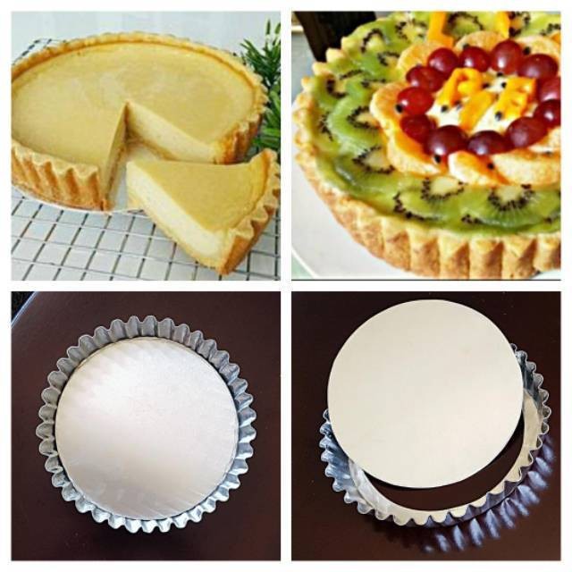 Cetakan Pie Susu Loyang Pie Susu Kue lontar Bongkar Pasang 1Set 3Pcs