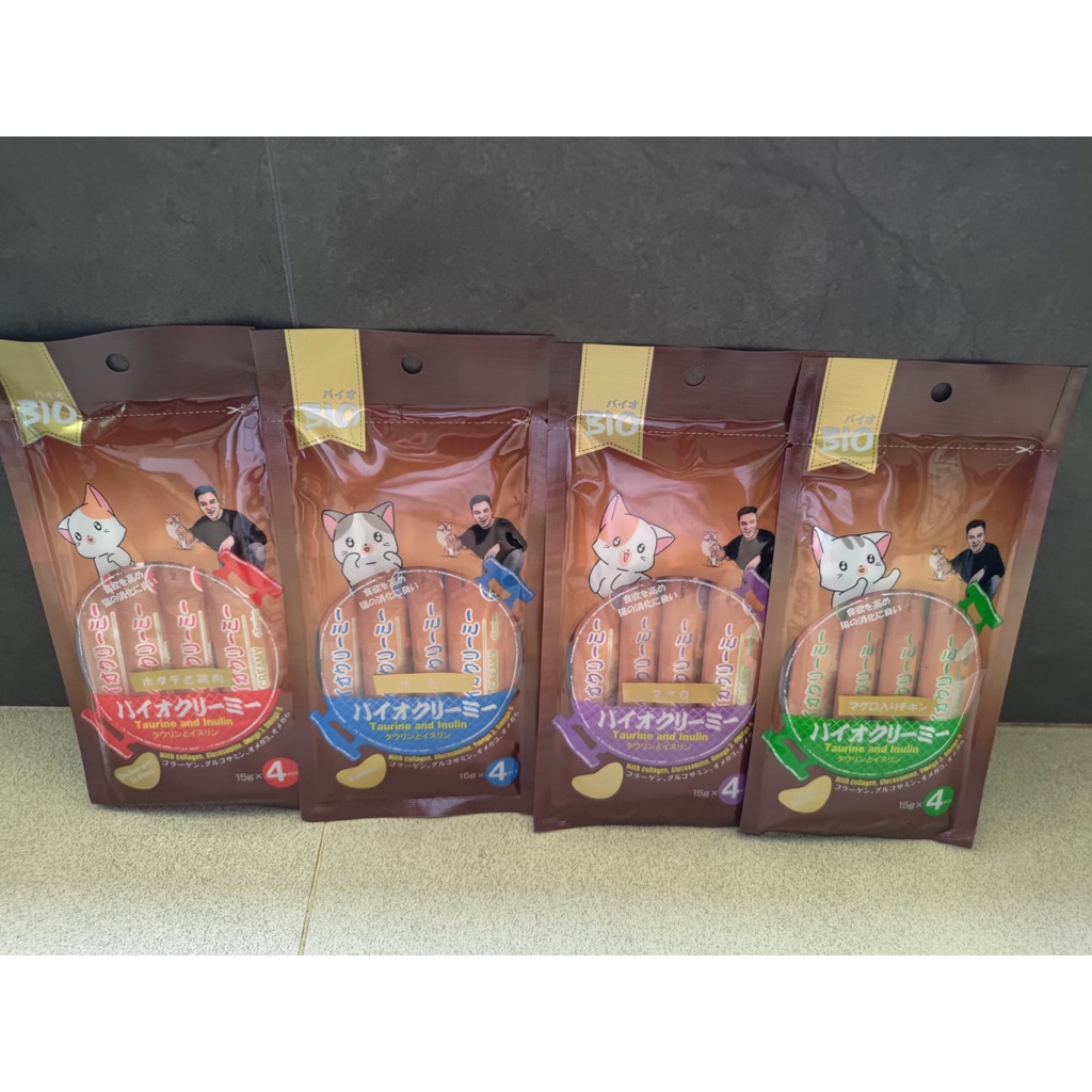 BIO Creamy Treats Snack Kucing 60gr