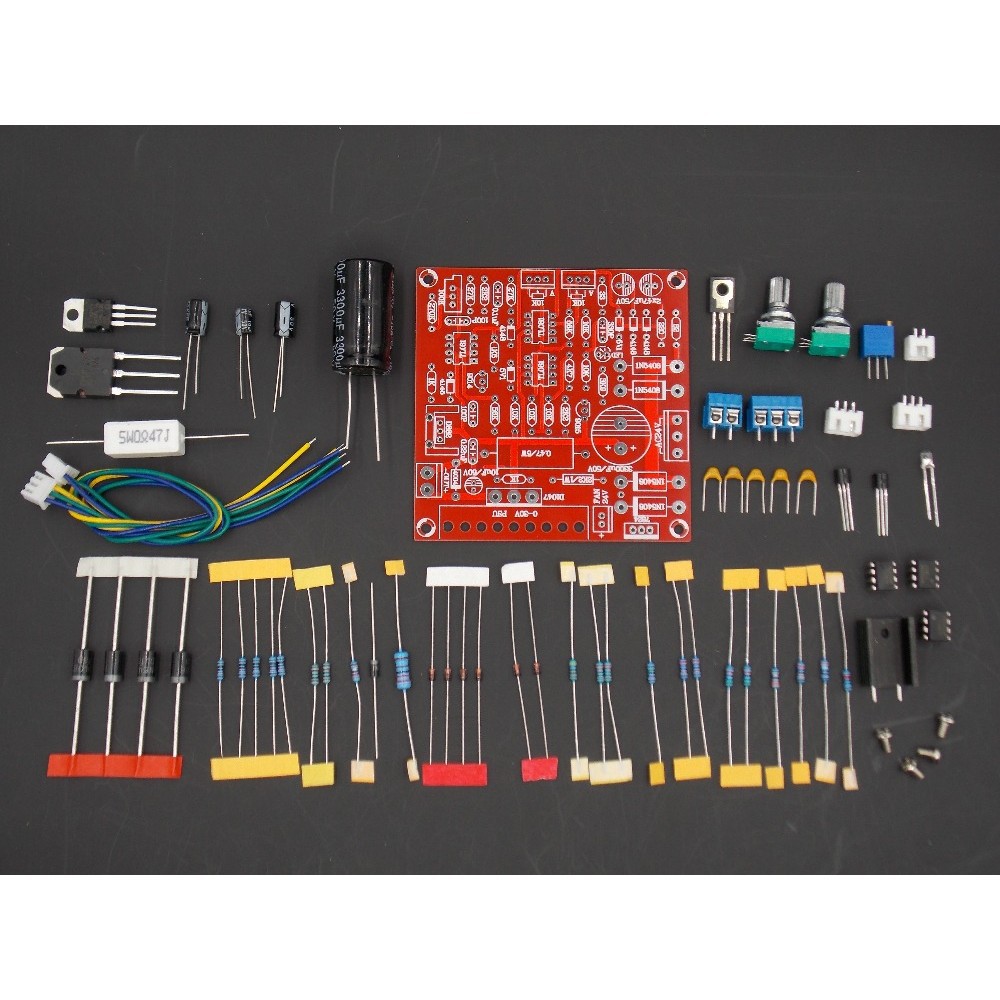 Kit Rangkaian Power Supply DC DIY Adjustable 0 30V 2mA 3A Kit Rangkaian Power Supply DC DIY Adjustable 0 30V 2mA 3A