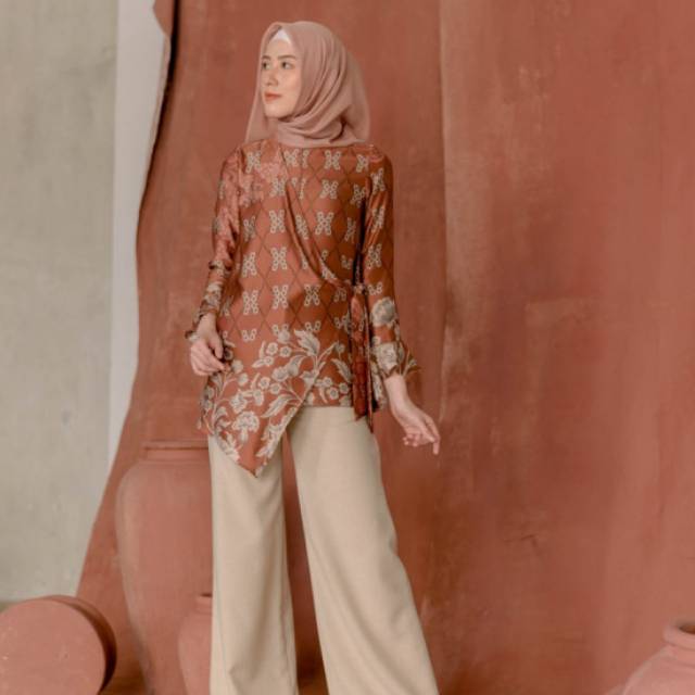 Sumbawa blouse by wearing klamby (clay,size L)