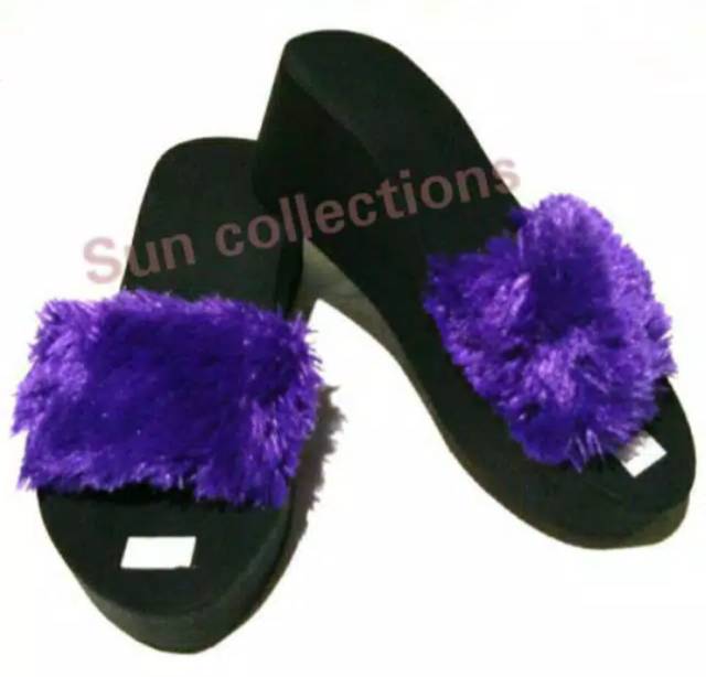 Wedges Bulu Rasfur 6Cm