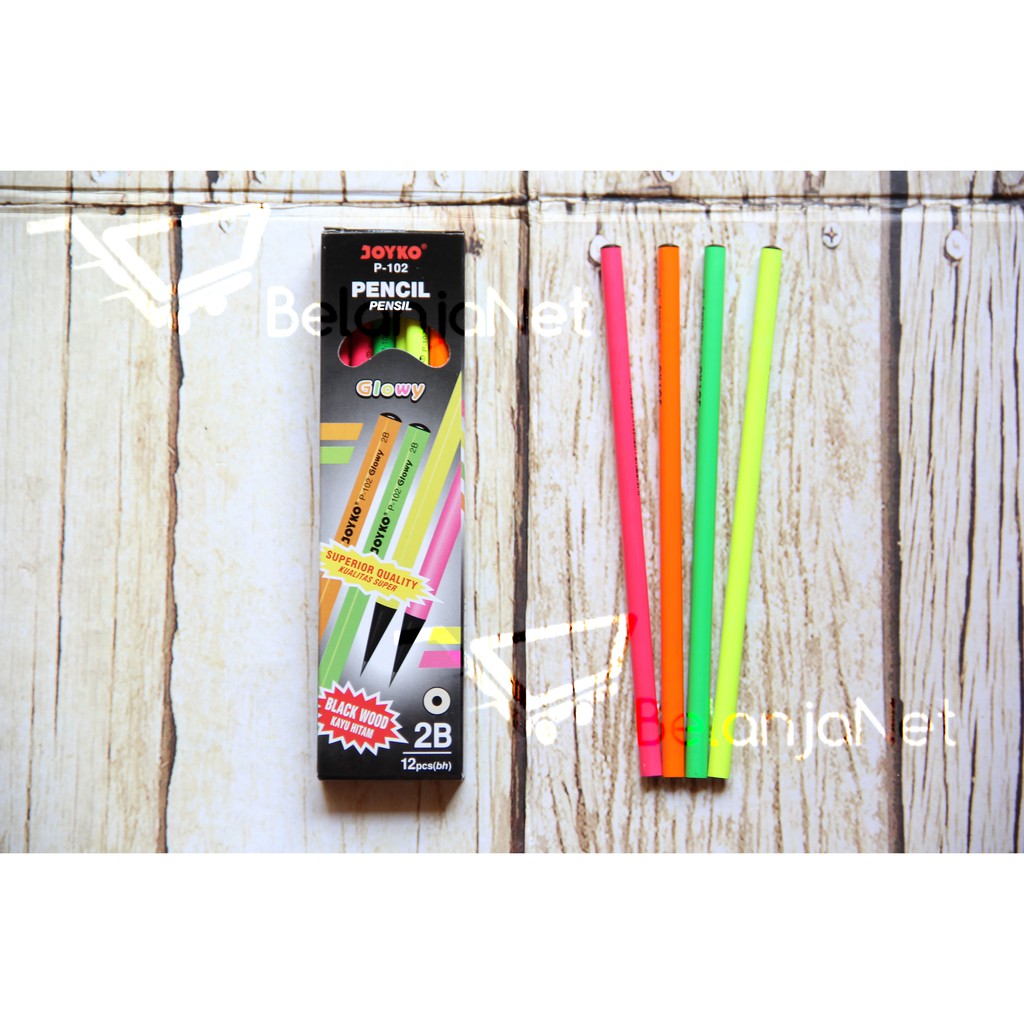 

Pensil 2B Joyko P-102 Glowy [1 LUSIN]