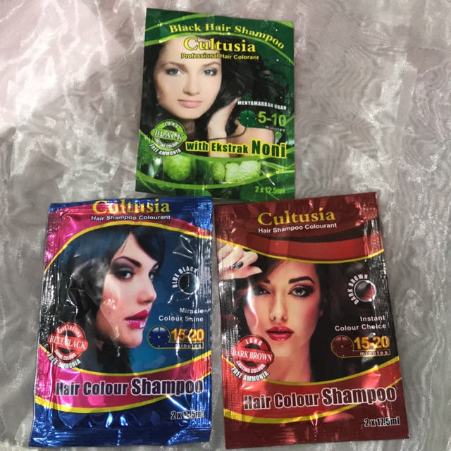 CULTUSIA HAIR COLOUR SHAMPOO 17.5 Ml SASET