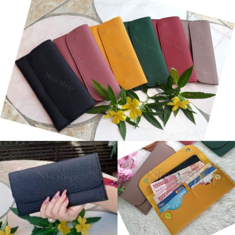 DOMPET KULIT PAPIRUT WANITA KARTU VIRAL TERMURAH