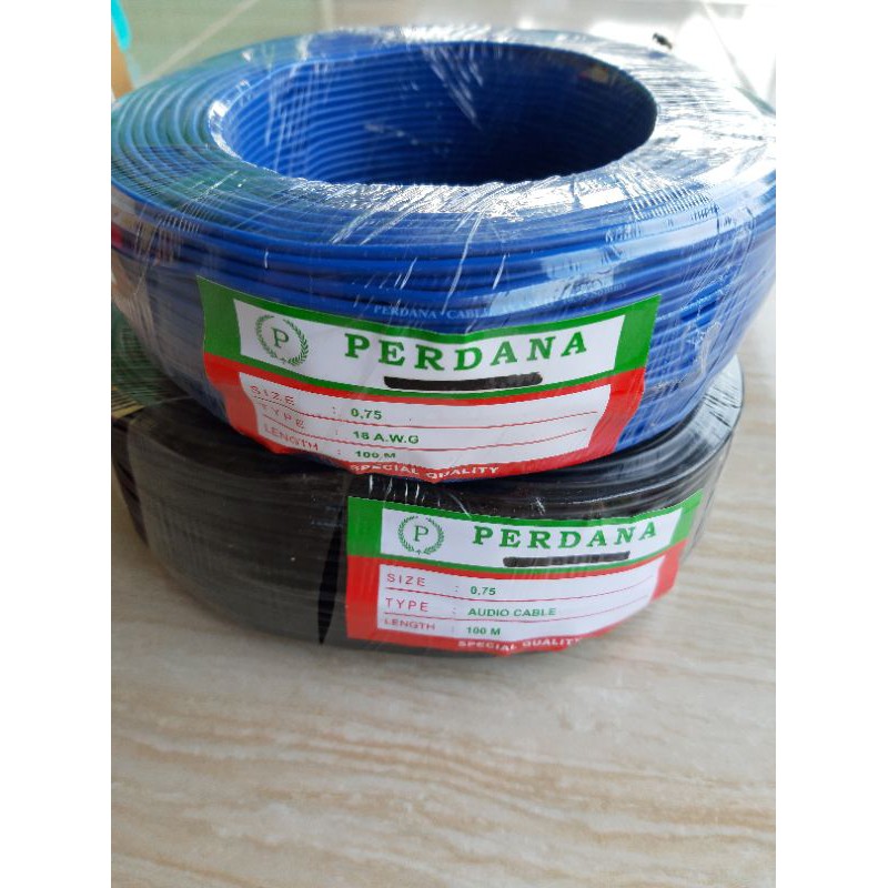 KABEL NYAF PERDANA 0,75MM AUDIO CABLE 100MM TEMBAGA