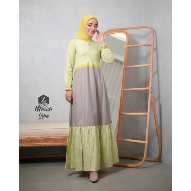 zalifa maiza dress lime