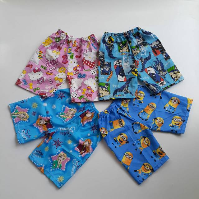 (TERLARIS) Celana Pendek Anak Usia 2-4 Tahun (pilih motif cowok/cewek)