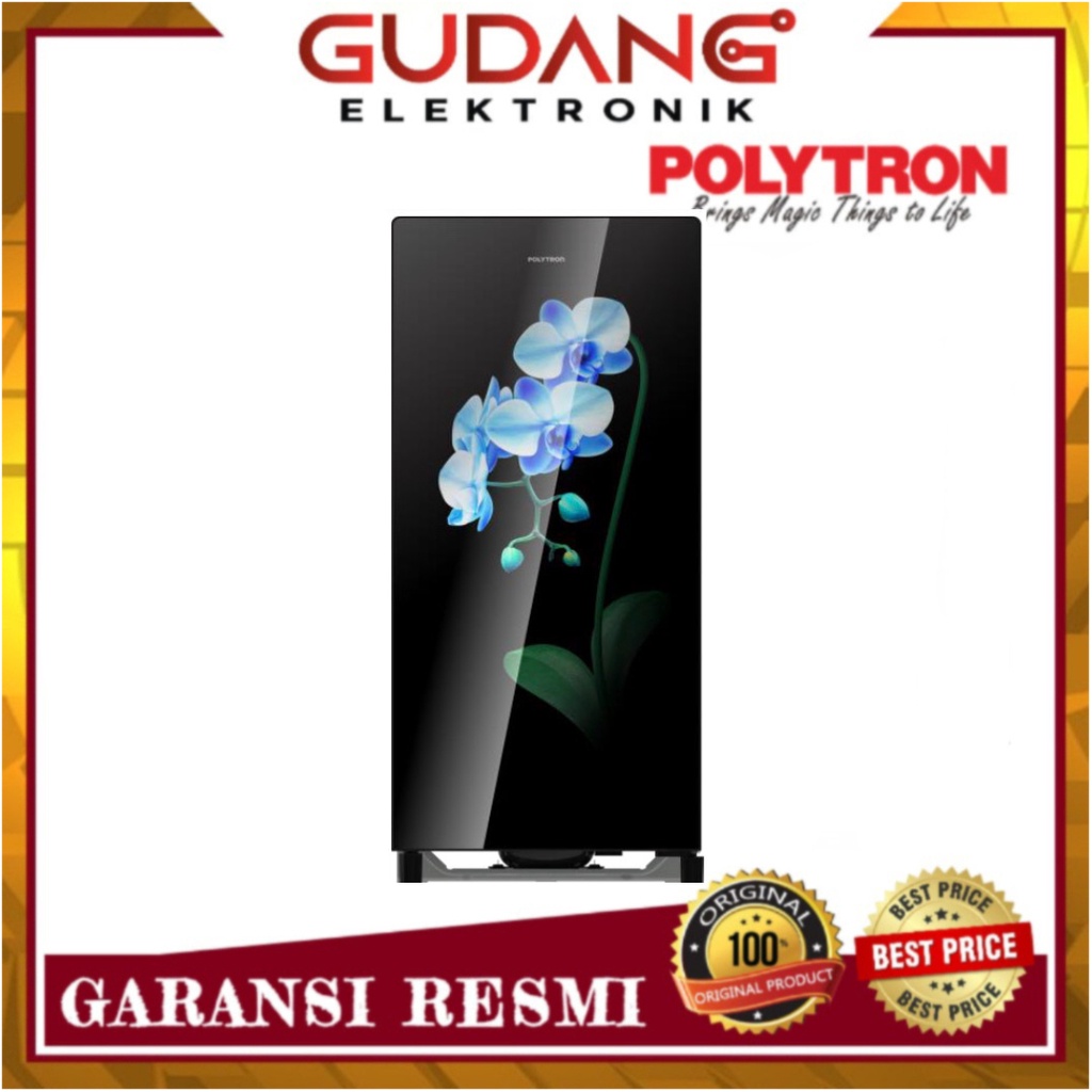LEMARI ES 1 PINTU POLYTRON PRA-18MO KULKAS POLYTRON PRA 18 MO