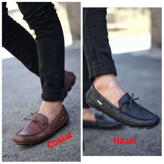 Promoo !!!! Sepatu slip on pria kickers casual slop formal kerja kantor kulit asli santai kuliah