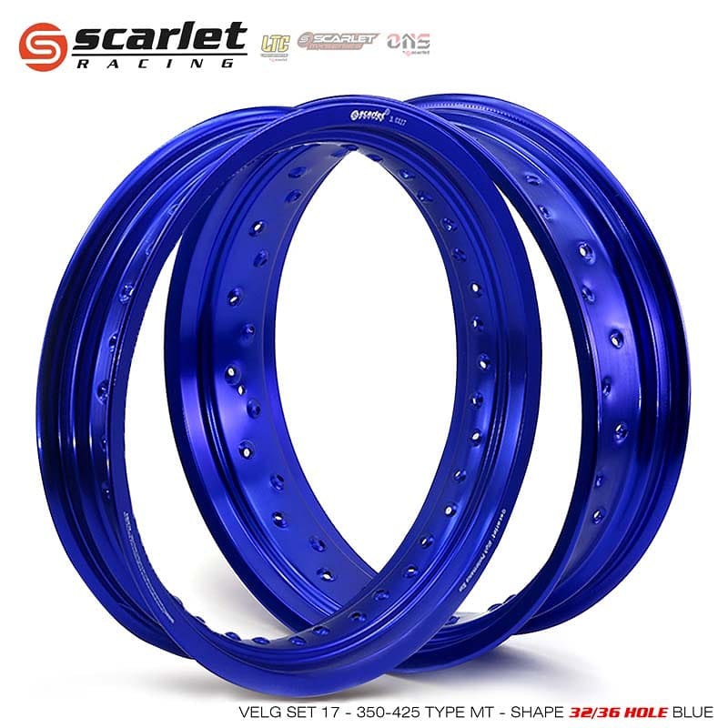 Velg Supermoto Scarlet MT 350/17 - 300/17 Hole 36 Bukan TK Champ Rossi