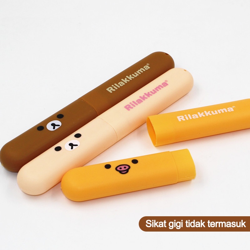 Kotak sikat gigi/TEMPAT SIKAT GIGI RILAKUMA RILAKKUMA/Kotak sikat gigi kartun  L293