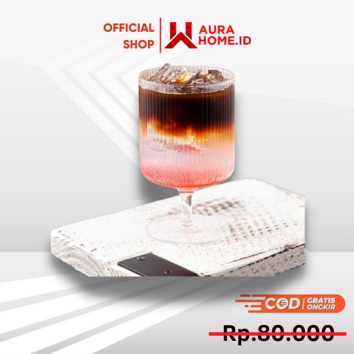Gelas Puding Es Krim Jus Model Tangkai 280ml / Gelas Puding Pudding Cake Dessert Es Krim Ice Cream E