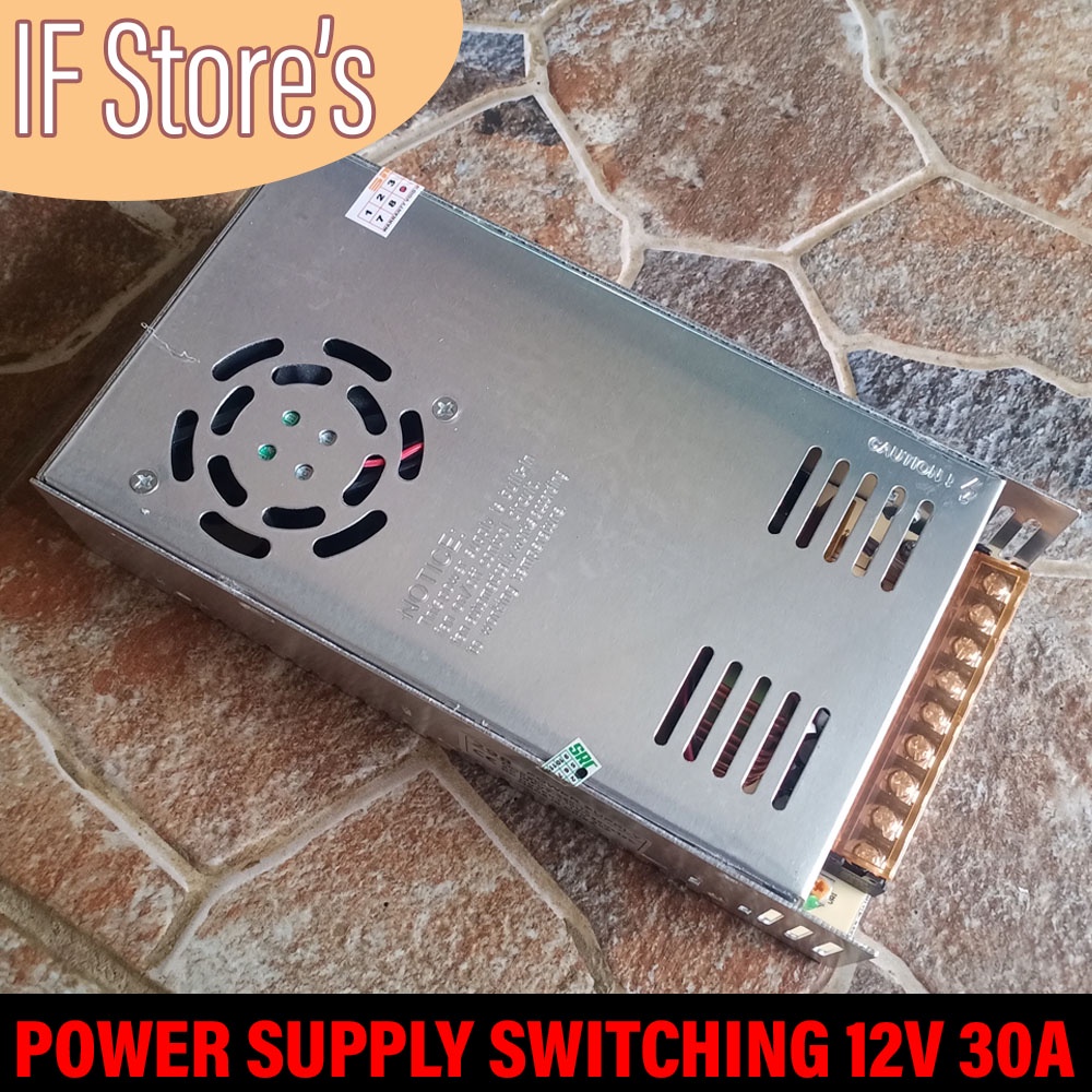 Jual POWER SUPPLY 12V 30A SWITCHING | Shopee Indonesia