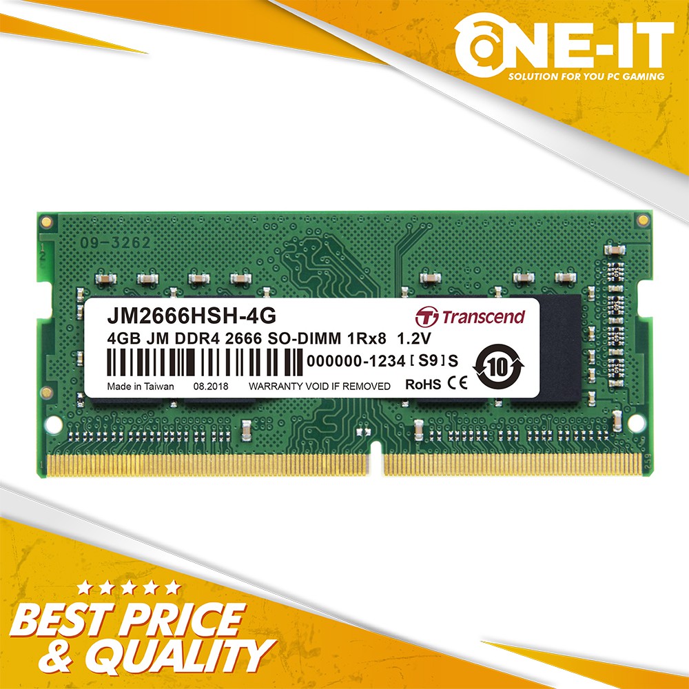 Ram Transcend JetRam JM2666HSH-4G 2666 4GB SO-DIMM DDR4