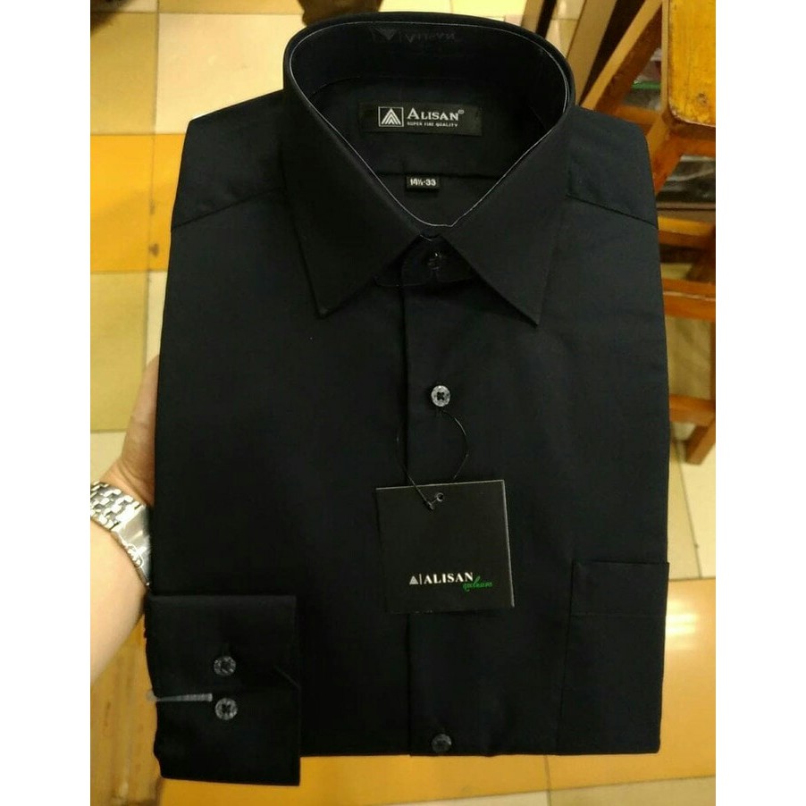 KEMEJA ALISAN REGULER POLOS PUTIH BIG SIZE 16'5-17'5 PANJANG