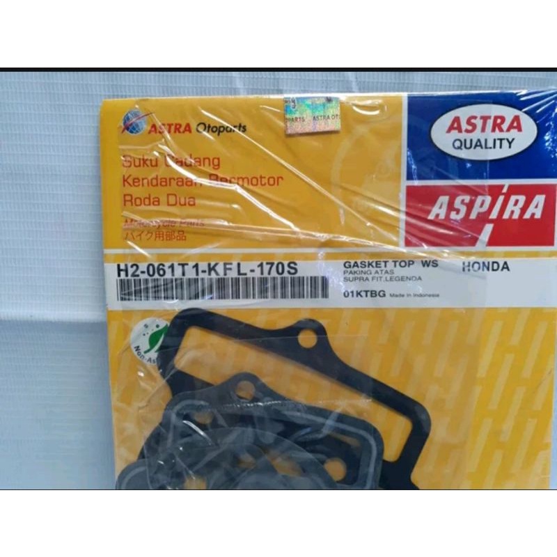 paking packing perpak gasket  topset top set supra fit legenda original aspira