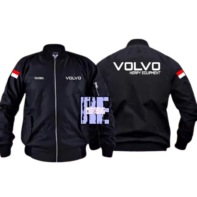 JAKET BOMBER ALAT BERAT VOLVO