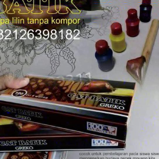 

Spesial order! MYJ CAT BATIK LENGKAP DENGAN CANTING DAN KAIN + POLA Special Order